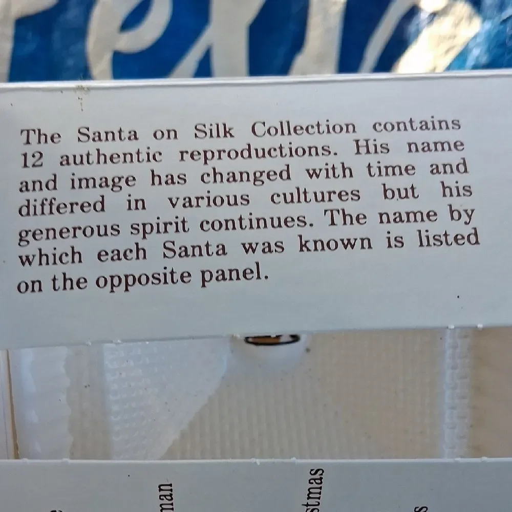 Christmas By Krebs Santa on Silk 1897 Buller Clos Ornament in Original Box